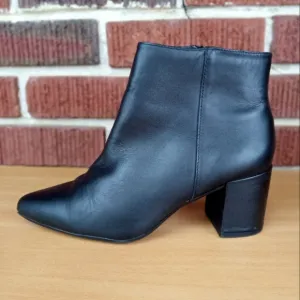 BLONDO 'Tasel' Waterproof Genuine Leather Ankle Boots in Black