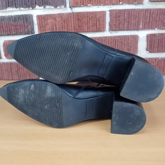 BLONDO 'Tasel' Waterproof Genuine Leather Ankle Boots in Black