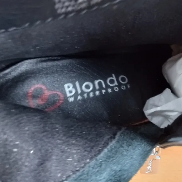 BLONDO 'Tasel' Waterproof Genuine Leather Ankle Boots in Black