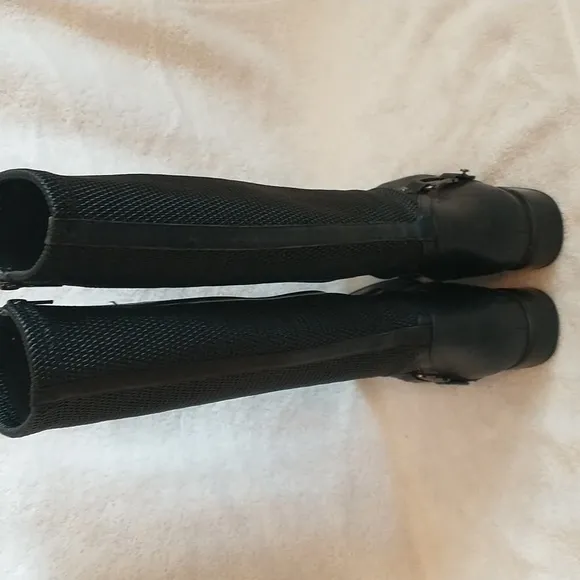 Blondo Verga Aqua Protect Tall Leather Boots Women's Size 9 Black