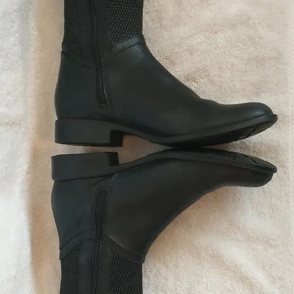 Blondo Verga Aqua Protect Tall Leather Boots Women's Size 9 Black