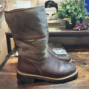 Blondo Waterproof Shearling Brown Leather Pull-On Winter Boots size 8.5