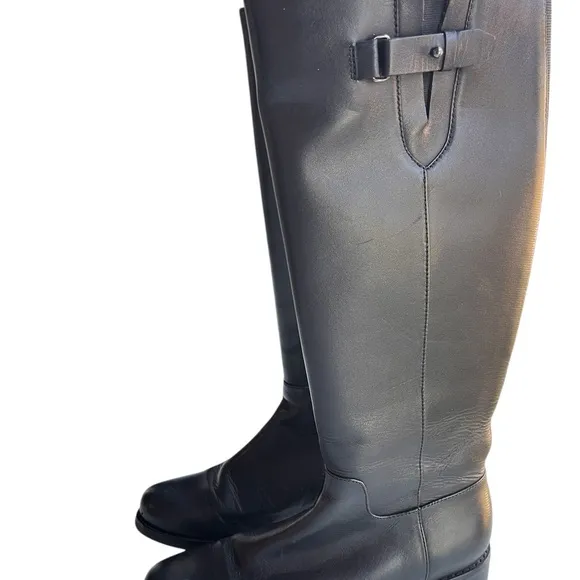 Blondo Women’s Volly Leather Waterproof Riding Boot Black Size 7.5 m