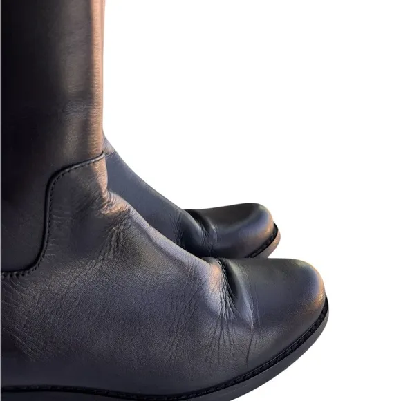 Blondo Women’s Volly Leather Waterproof Riding Boot Black Size 7.5 m