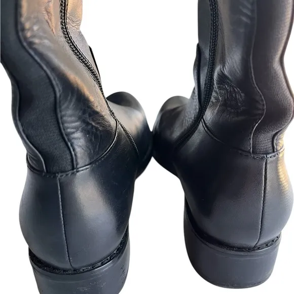 Blondo Women’s Volly Leather Waterproof Riding Boot Black Size 7.5 m