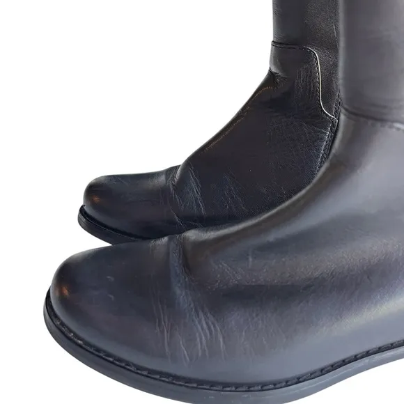 Blondo Women’s Volly Leather Waterproof Riding Boot Black Size 7.5 m