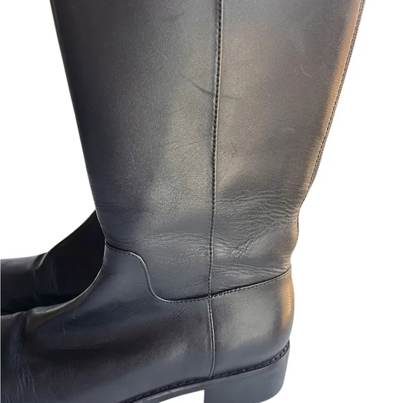 Blondo Women’s Volly Leather Waterproof Riding Boot Black Size 7.5 m