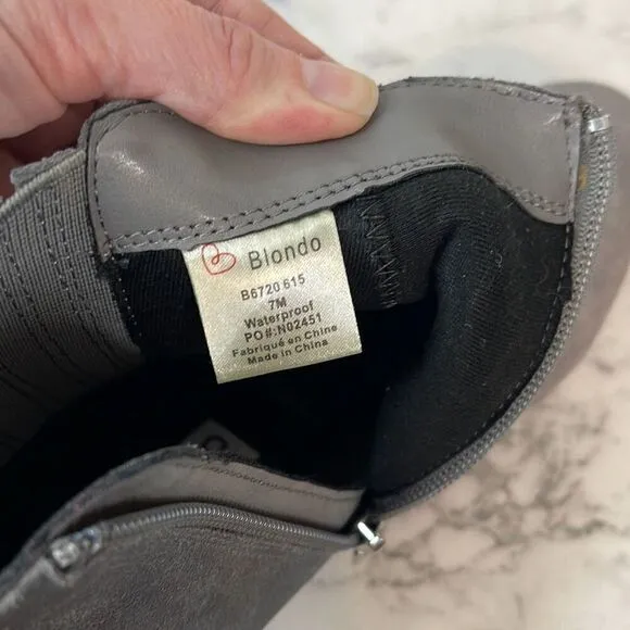 Blondo Gray Sydney Chelsea Boots 7