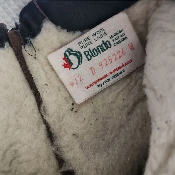 Blondo leather boots wool waterproof