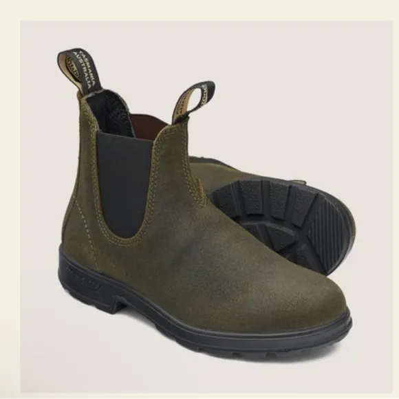 Blundstone 1615MEN'S ORIGINALSSUEDE BOOTS - DARK OLIVE Sz US 10.5 gently used