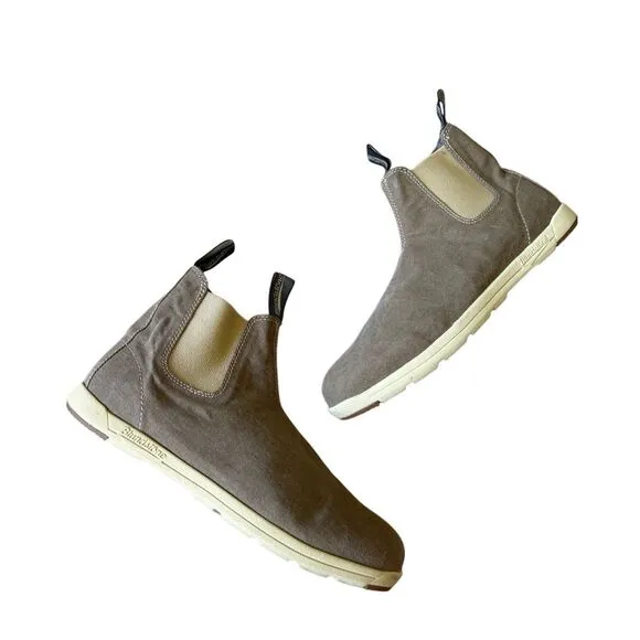 Blundstone Chelsea Pull On Canvas Men's Ankle Boots size UK 9.5 US 10.5 Tan