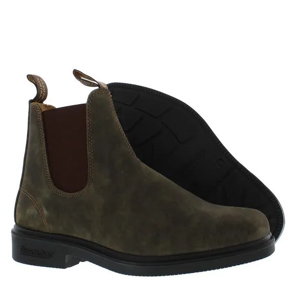 BLUNDSTONE UNISEX DRESS SERIES 1306 CHELSEA BOOTS FOR MEN AND WOMEN, WIDE C