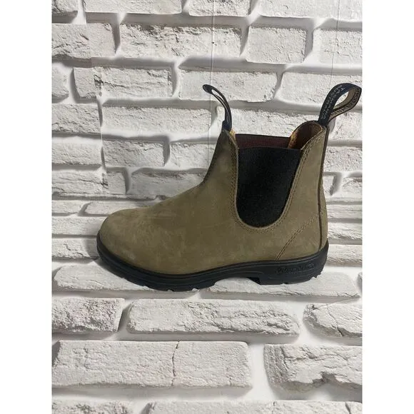 Blundstone Womens 1941 Chelsea Fashion Boots Stone Nubuck Size 6.5‎