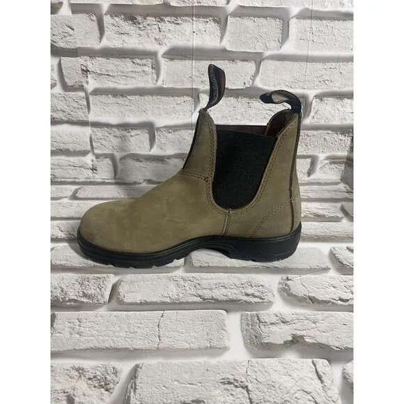 Blundstone Womens 1941 Chelsea Fashion Boots Stone Nubuck Size 6.5‎