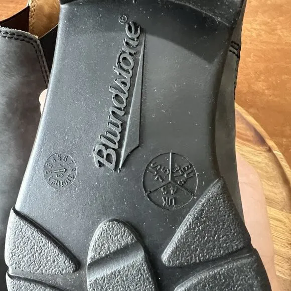 Blundstone Women's 7.5 1971 Chelsea Boots Leather Rustic Black Gray Shoes