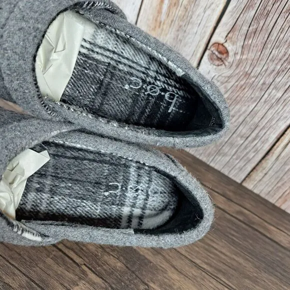 BOC Born Concept Peggy II Slip On Wool Felt Clogs Women's Sz 7 M Gray (WornOnce)