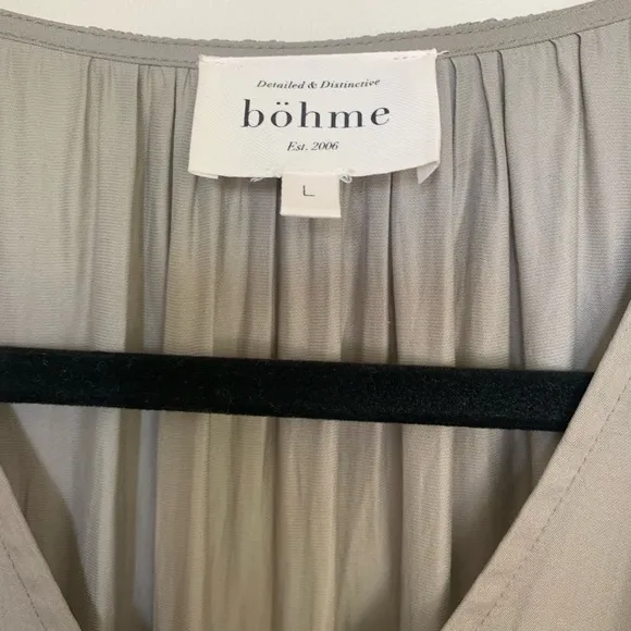 Bohme Willa ruffle Dress in sage size large