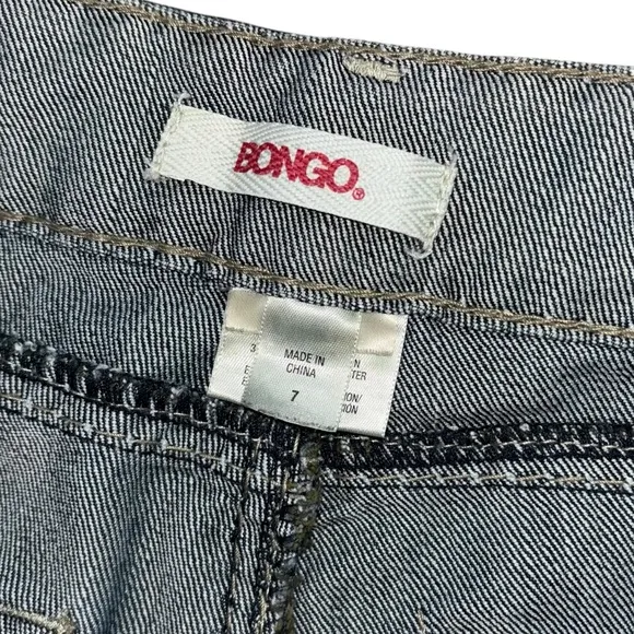 Bongo Y2K Lowrise Flared Embroidered Jeans Womens 7 Western Preppy Vintage Jewel
