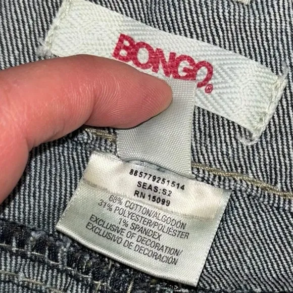 Bongo Y2K Lowrise Flared Embroidered Jeans Womens 7 Western Preppy Vintage Jewel
