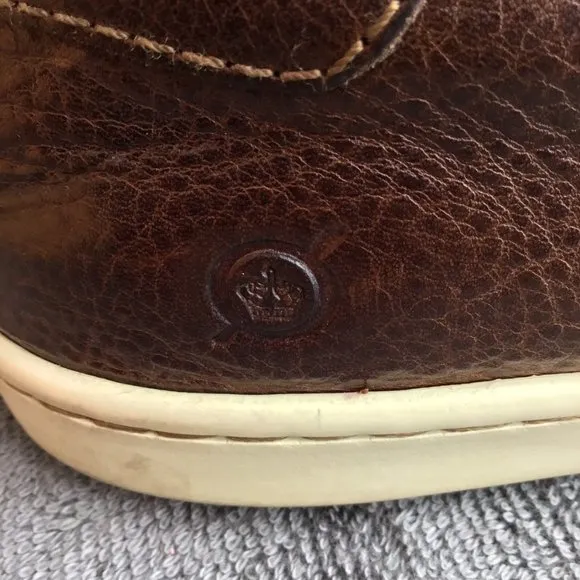 Born Allegheny II Brown Leather Lace-up Shoes Sneakers Mens Sz 9.5 Oxblo…