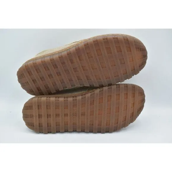 Born Mens Size 9 Gudmund Natural Canvas Slip On Loafers Shoes