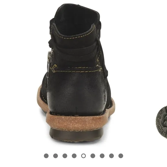 Born Tarkiln Black Distressed Ankle Boots