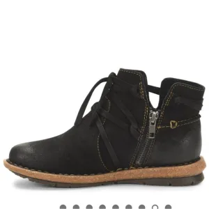 Born Tarkiln Black Distressed Ankle Boots