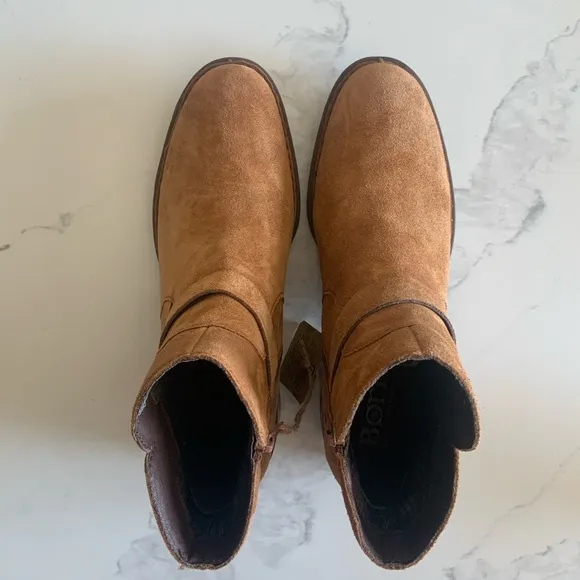 Born Tori Suede Leather Ankle Boots Women’s Size 9.5 NWT