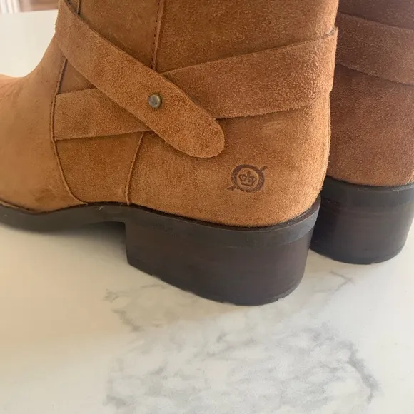Born Tori Suede Leather Ankle Boots Women’s Size 9.5 NWT