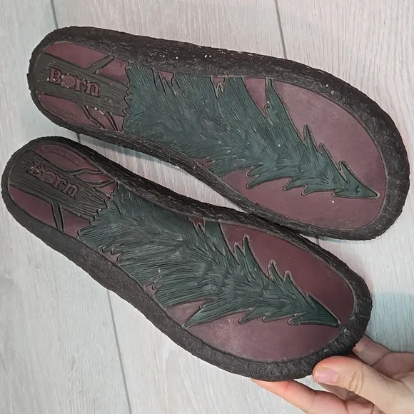 Born Women Fur-Lined Clog Slip On Shoes Slide Sz 9
