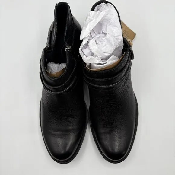 Born Women's Kati Block Heel Leather Boot Black‎ Women’s 6.5 Biker Outdoor