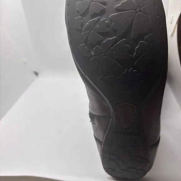 Born Womens Size 9M Metallic Brown Leather Zip Fashion Boots