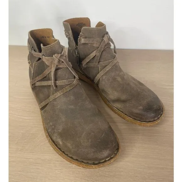 Born Women's Tarkiln brown leather boots 7.5