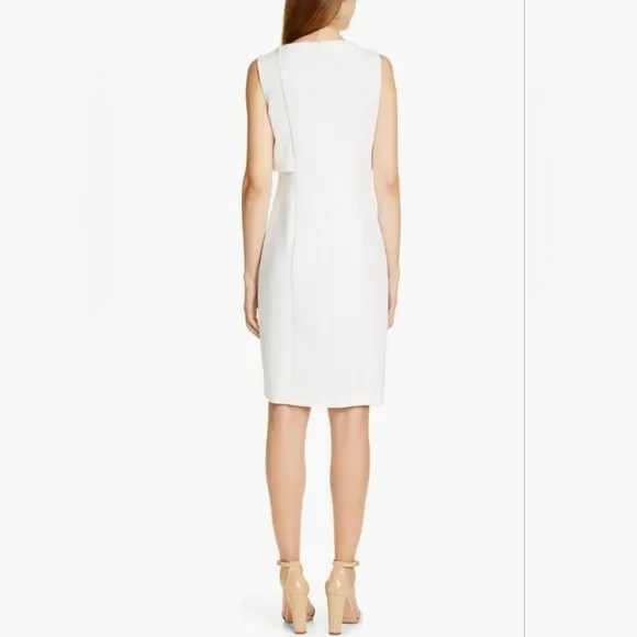 BOSS Danita Faux Wrap Ponte Sheath Dress
