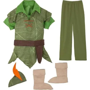 BOYS SIZE 7-8 PETER PAN COSTUME DISNEY STORE NWT