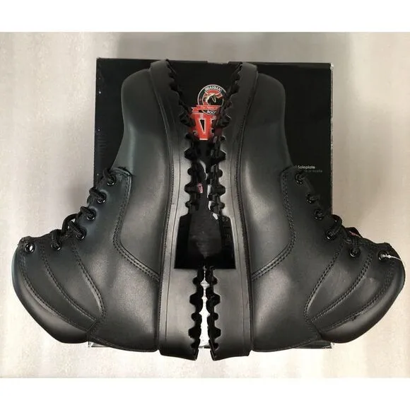 Brahma Escott Men's Soft Toe 6&quot; Black Work Boot Slip &amp; Oil Resistant Size 8.5W