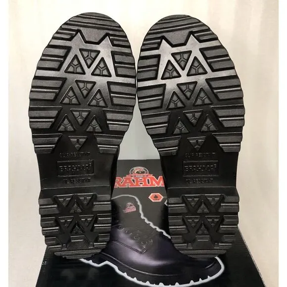 Brahma Escott Men's Soft Toe 6&quot; Black Work Boot Slip &amp; Oil Resistant Size 8.5W