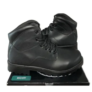 Brahma Escott Men's Soft Toe 6&quot; Black Work Boot Slip &amp; Oil Resistant Size 8.5W
