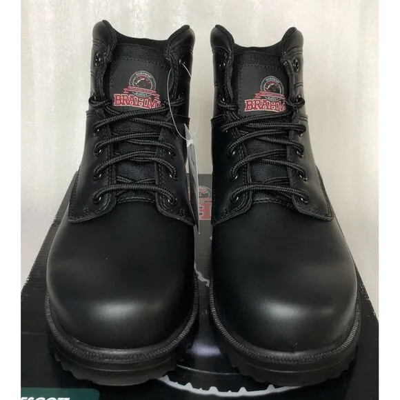 Brahma Escott Men's Soft Toe 6&quot; Black Work Boot Slip &amp; Oil Resistant Size 8.5W