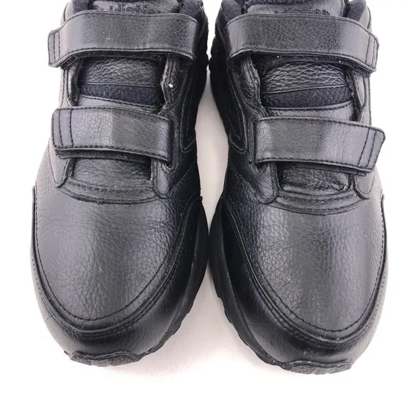 Brooks Addiction Black Leather Walking Shoes 9.5 EE