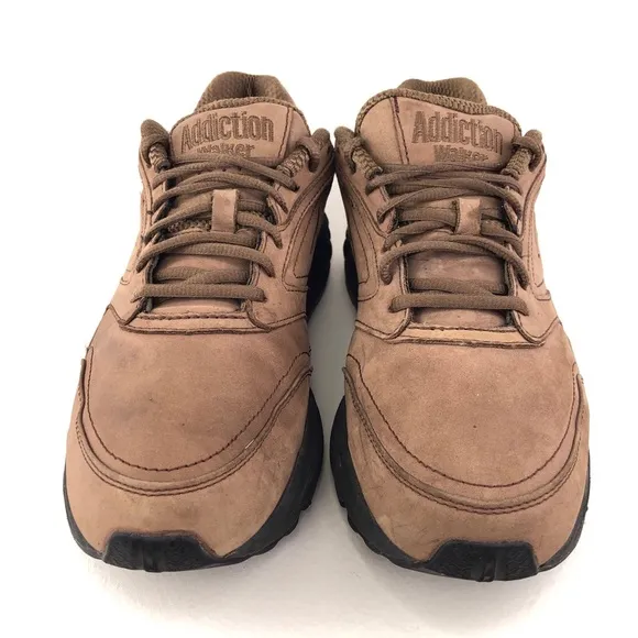 Brooks Addiction Brown Leather Walking Shoes 11 EE