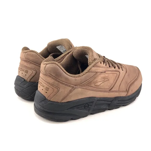 Brooks Addiction Brown Leather Walking Shoes 11 EE
