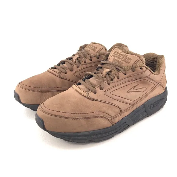 Brooks Addiction Brown Leather Walking Shoes 11 EE