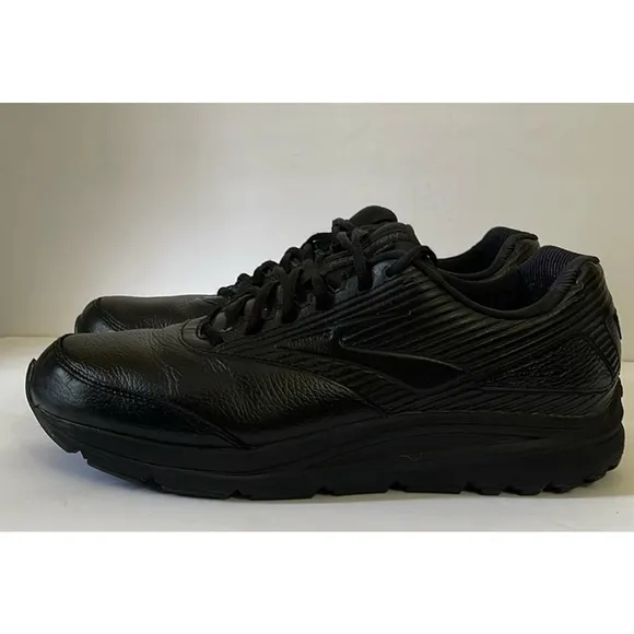 BROOKS Addiction Walker 2 Men’s Shoes Size 13 D Black Leather tennis athletic
