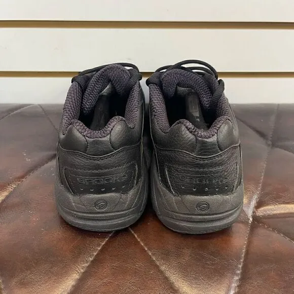 Brooks Addiction Walker Comfort Walking Black Shoes Womens Sz 9 2E Extra Wide