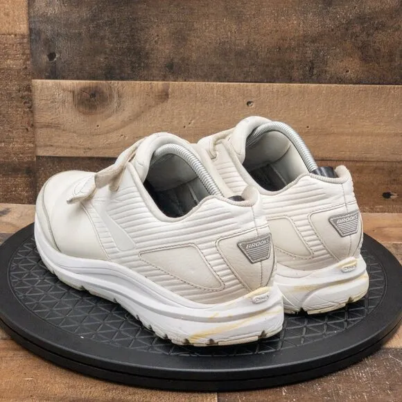 BROOKS ADDICTION WLK WALKER MENS ATHLETIC SHOES DOUBLE STRAP WHITE SIZE 13EE