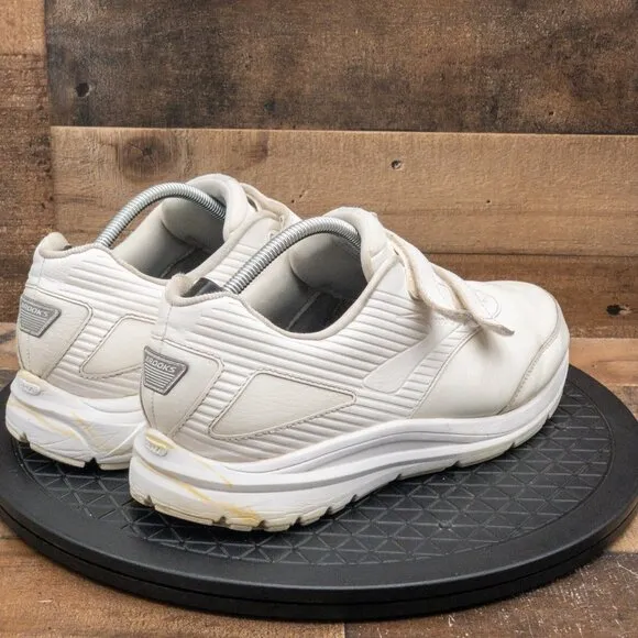 BROOKS ADDICTION WLK WALKER MENS ATHLETIC SHOES DOUBLE STRAP WHITE SIZE 13EE