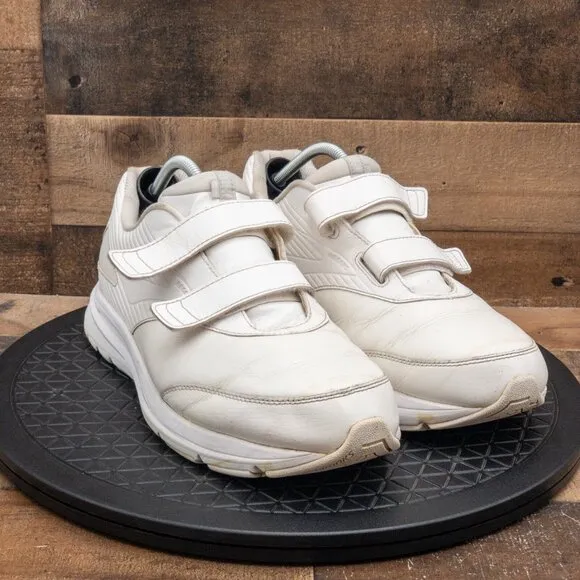 BROOKS ADDICTION WLK WALKER MENS ATHLETIC SHOES DOUBLE STRAP WHITE SIZE 13EE