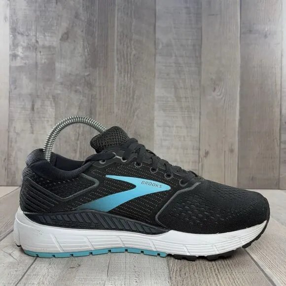 Brooks Ariel 20 Womens Size 8 Wide Running Shoes Lace Up Athletic Sneakers Black