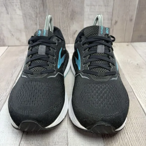 Brooks Ariel 20 Womens Size 8 Wide Running Shoes Lace Up Athletic Sneakers Black